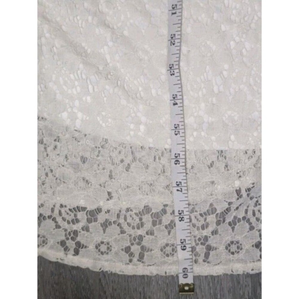 Lookbook Women’s Maxi Dress Size 12 Ivory 3/4 Sleeve Lace NEW with Tags - Picture 12 of 15